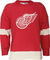Detroit Red Wings Throwback Red Heritage Sweater Jersey