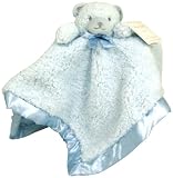 from Kids Line Kids Line Katie Little Teddy Bear Deluxe Security Blanket - Blue
