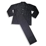 Hanes Classics - Mens Broadcloth Pajamas, Navy, Red