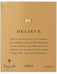 Dogeared "Reminders" Believe Angel Wings Pendant Necklace, 18"