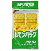 Lemon Pack Cream Sandwich Crackers (Japanese Import)