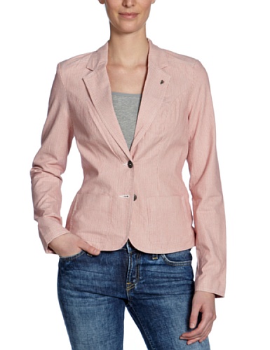 ONLY Damen Blazer 15063790 Gr. 36 (S) Grau/ rot (OYSTER GREY/ W.MARS RED) Preisvergleich