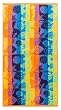 Tropical Paradise Multi 400 grams Luxury Plush Velour Jacquard Beach Towel 32x63 by Cotton Craft