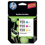 HP No. 920 Ink Cartridge - Cyan, Magenta, Yellow Inkjet - 300 Page - 3 / Pack HP No. 920 Ink Cartridge - Cyan, Magenta, Yellow Inkjet - 300 Page - 3 / Pack