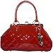 Lux De Ville Sin City Kiss Lock Bag Patent Vinyl Vegan Handbag Rockabilly Retro
