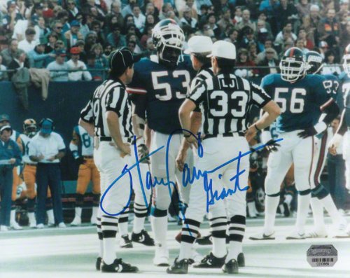 Harry Carson New York Giants Autographed 8x10 Photograph with Giants Inscription