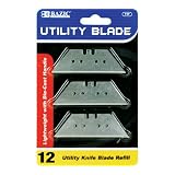 BAZIC Utility Knife Replacement Blade, 12 Per Pack by BAZIC