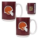 NIB Cleveland Browns NFL Ball Ceramic Coffee Mug Set
