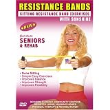 Senior, Elderly Sitting Chair Pilate's Exercise DVD with Resistance Bands (Comes with 2 Resistance Bands) Great for Strength, Balance & Basic Rehab- Certified by ACE The American Council On Exercise & AIFE American Institue of Fitness Instructors