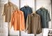 Cotton Canvas Long - sleeved Shirt