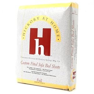 Ivory Fitted Sleeper Sofa Bed Sheet Set, Full Size 52