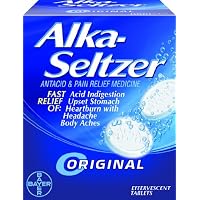Alka-Seltzer Original Effervescent Tablets with Aspirin, 36-count Boxes (Pack of 3)