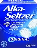 Alka-Seltzer Original Effervescent Tablets with Aspirin, 36-count Boxes (Pack of 3)