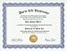Dorm Life Dormitory Living Degree: Custom Gag Diploma Doctorate Certificate (Funny Customized Joke Gift - Novelty Item)