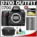 Nikon D700 Digital SLR Camera Body + Nikon EN-EL3e Rechargeable Li-ion Battery + Nikon SLR System Case + Lexar Pro 8GB CF Card + Cleaning Kit