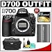 Nikon D700 Digital SLR Camera Body + Nikon EN-EL3e Rechargeable Li-ion Battery + Nikon SLR System Case + Lexar Pro 8GB CF Card + Cleaning Kit