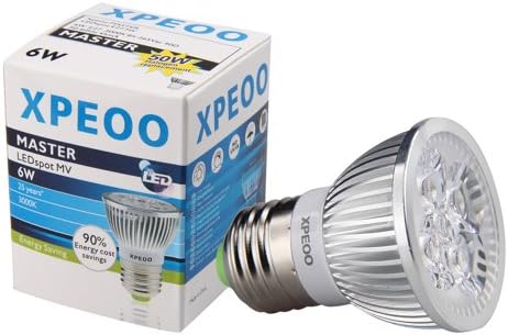 Xpeoo® E27 E26 LED Bulb Lamp Light Spot Recessed Lighting 50w Halogen Energy Saving SMD Non-dimmable Cool/warm White Standard Base Socket 6w 110v 120v (E27 Non Dimmable Warm White 110V)