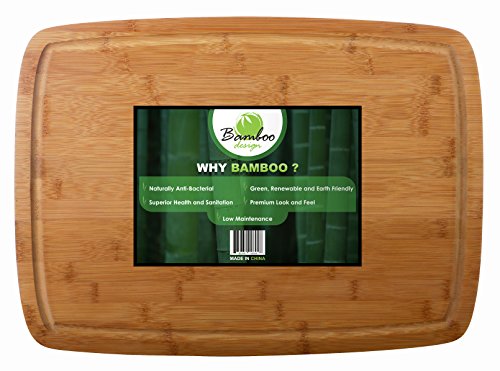 #1 Organic Bamboo Cutting Board & Kitchen Chopping Board with Groove! 18