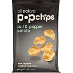 Popchips Salt & Pepper Potato Chips, 0.8-Ounce Single Serve Bags (Pack of 24)