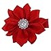 Grosgrain Ribbon Wrapped Alligator Baby Hair Bow Flower Clips (10 Pairs)