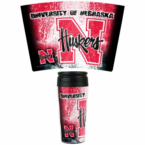 NCAA Nebraska Cornhuskers 16-Ounce Travel Mug