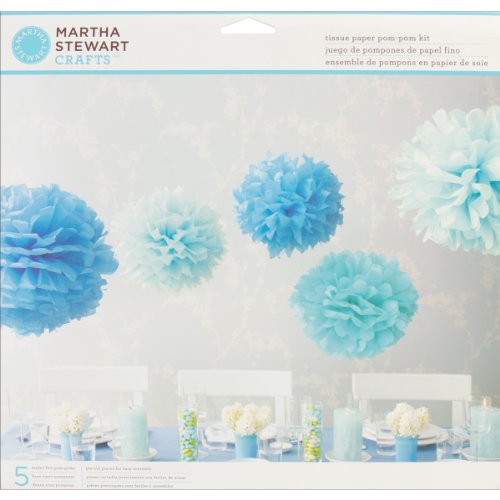 Martha Stewart Crafts Pom Poms, Blue