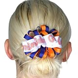 NCAA Florida Gators Loop Hair Bow W/Orange "Gators" Script and Gator Head