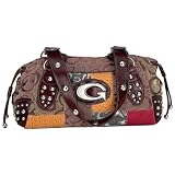 Brown Jaquard Patchwork Purse