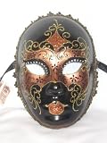 Copper Volto Maria Rosa Venetian Masquerade Ball Mask