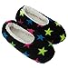 4pk Women's Warm & Cozy Feet Fuzzy Slippers Non-Slip Lined Socks Booties Indoor, L/XL (10-11), Multicolor