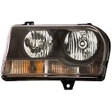 Anzo USA 121186 Chrysler 300 Crystal Black Headlight Assembly - (Sold in Pairs) by AnzoUSA