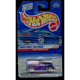 Mattel Hot Wheels 2000 First Edition :ANGLIA PANEL TRUCK: PURPLE 1:64 Scale Die Cast Car #17 OF 36-#077