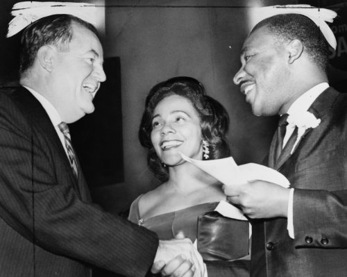 black and white hands shaking. 8x10 Black White Photo size