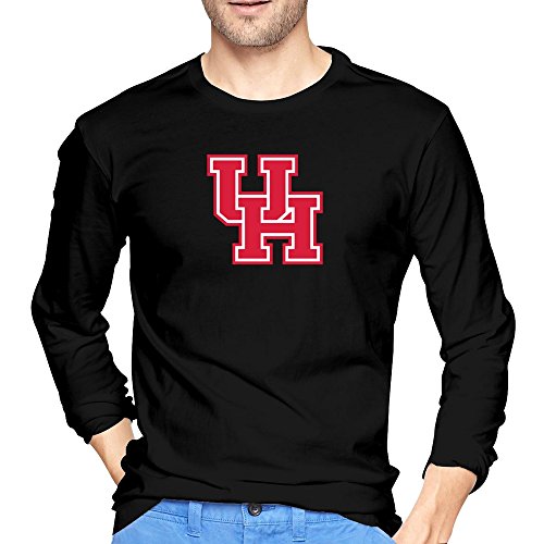 Men Texas Houston Cougars Sport Logo T-shirt Long-Sleeve