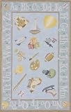 Momeni Abcs Rug, Baby Blue, 4' x 6'
