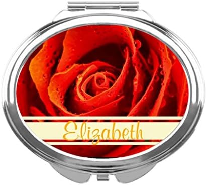 Tinax Compact Mirror Favors Rose Symbol Of Love Blank One size Gold Compact Mirror Band