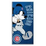 BSS - Chicago Cubs MLB Mickey Mouse Beach Towel (30in x 60in)