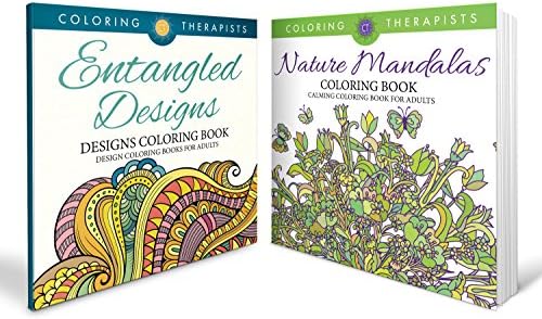 Mandala & Paisley Designs Coloring Book Bundle - 200+ Coloring Pages with 120 Designs - Nature Mandala Coloring Designs & Entangled Design Art for Stress Relief - Perfect for Sketching & Coloring