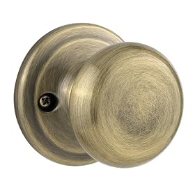 Click here to buy Kwikset 97880-667 Signatures Juno Dummy Knob, Antique Brass by Kwikset.