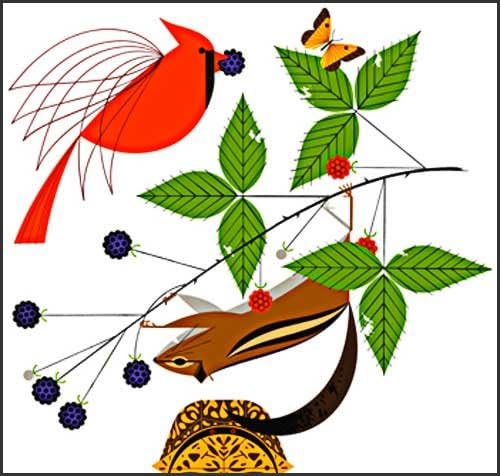 Charley Harper Lithograph"A Good World"