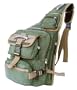 Military Inspired Canvas Backpack Sling Bag Daypack Olive Drab