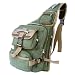 Military Inspired Canvas Backpack Sling Bag Daypack Olive Drab