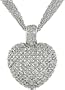 1 Carat Diamond Heart Necklace w/ Sterling Silver