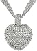 1 Carat Diamond Heart Necklace w/ Sterling Silver