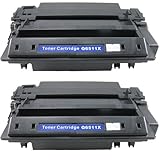 Sophia Global Compatible Toner Cartridge Replacement for HP Q6511X (2 Black)