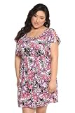 Torrid Plus Size Floral Challis Flutter Sleeve Dress