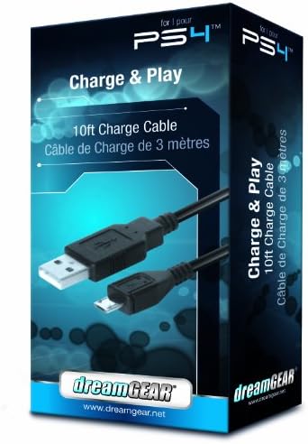 dreamGEAR- Playstation 4 Charge and Play Premium Connection Cable- Perfect for Charging DualShock4 Controllers