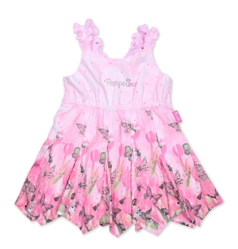 Pampolina Baby - M&auml;dchen Kleid, All over Druck S2115048, Gr. 80, Rosa (2033) Preisvergleich