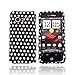 For HTC Droid incredible Hard Case Black POLKA DOTS