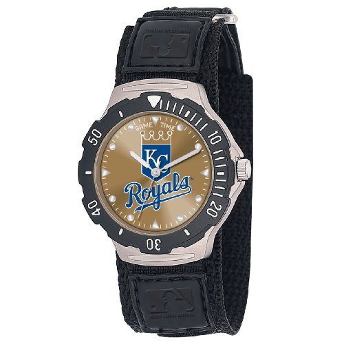 MLB Men's MDV-KC Agent Series Kansas City Royals Velcro Watch